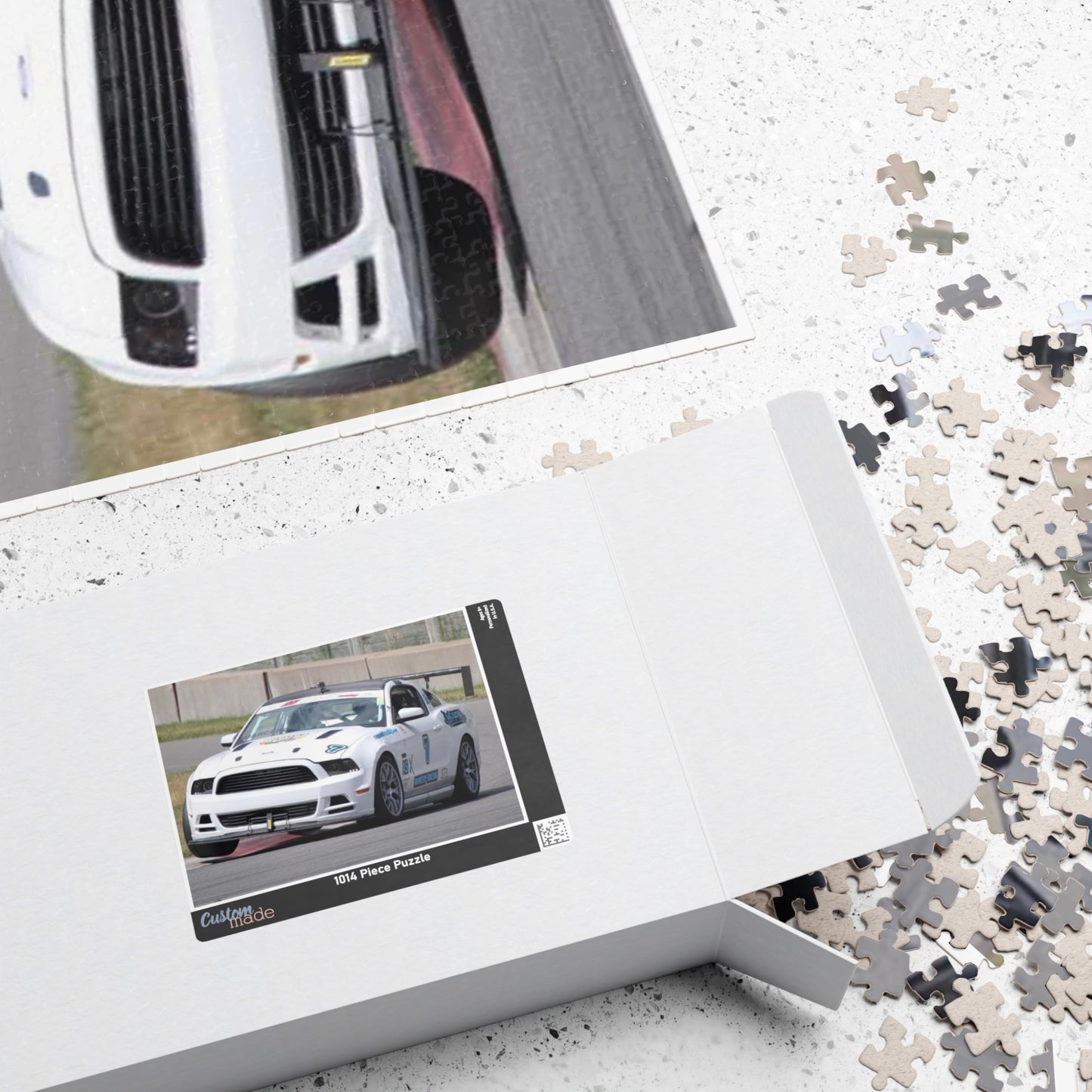 #7 Mustang Racing Car Puzzle - 520, 1014 Pieces