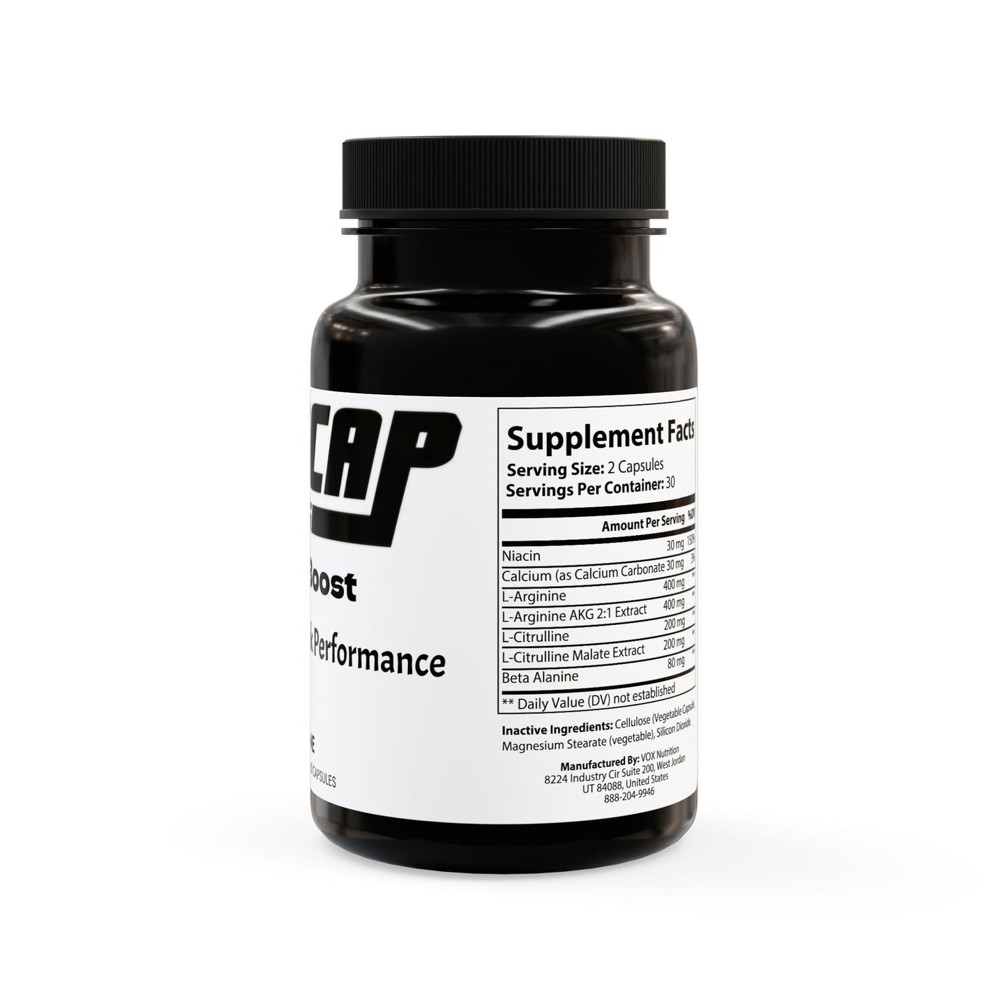 MarCap Racing's Octane Booster with L-Arginine Supplement (60 Capsules)