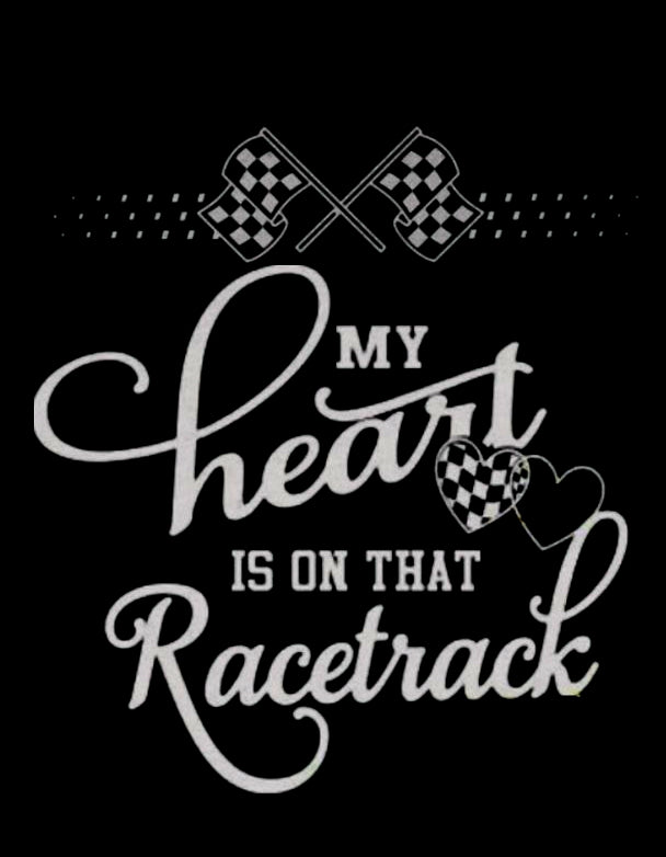 My Heart Belongs to a Racer - Perfect for Racing Fans & Celebrations