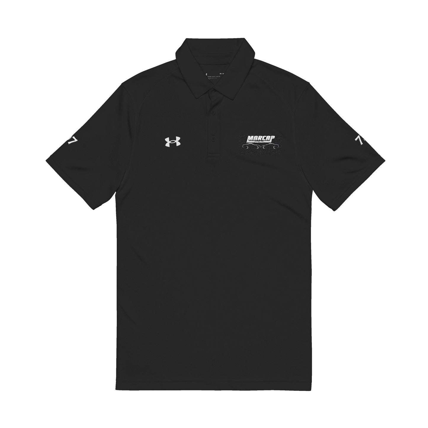 MarCap Racing's Under Armour® Men's Embroidered Polo Shirt, Casual Wear, Sports Apparel, Gifts for Him, Active Lifestyle, Summer Essentials