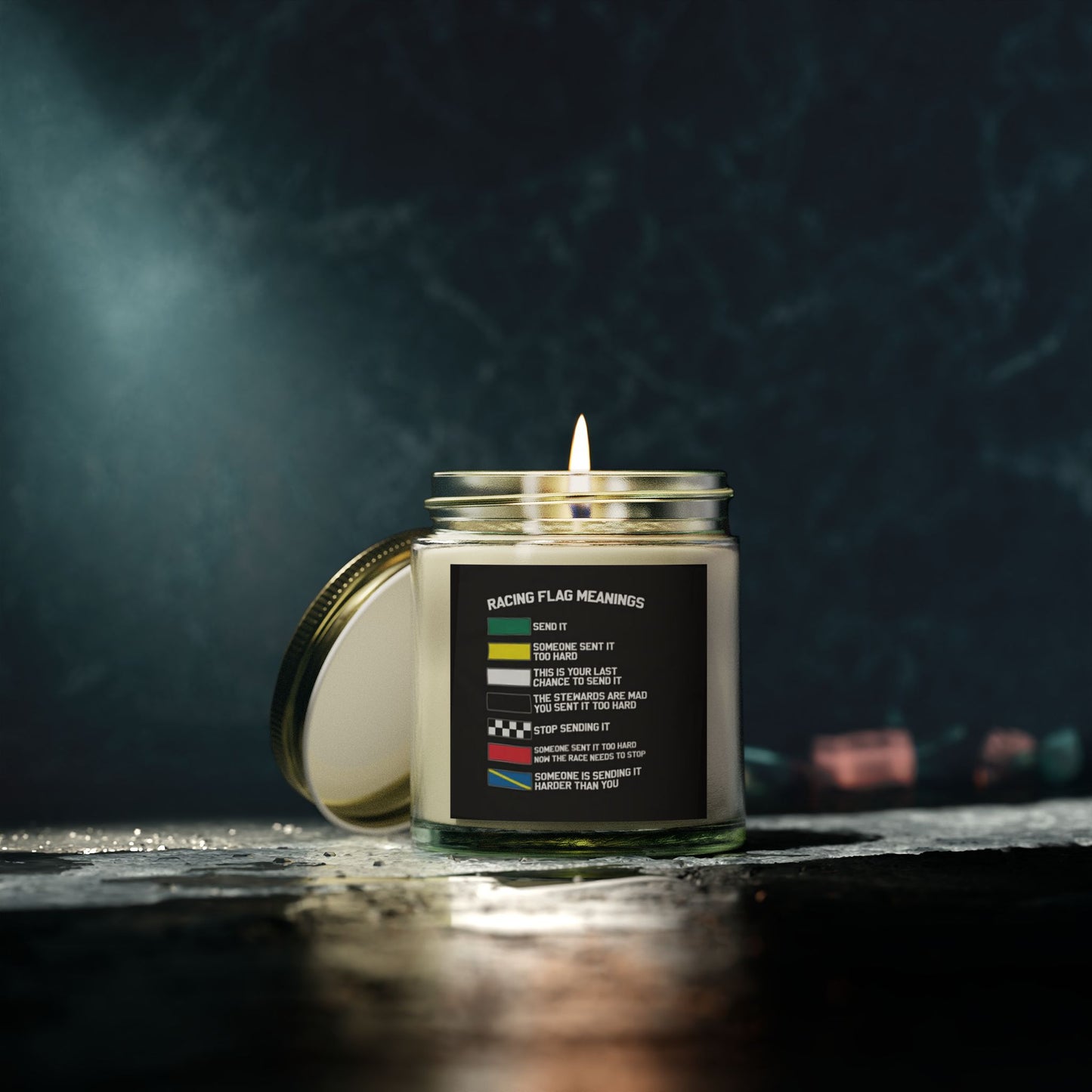 MarCap Racing [Racing Flags] Scented Candles - A Unique Gift for Racing Fans