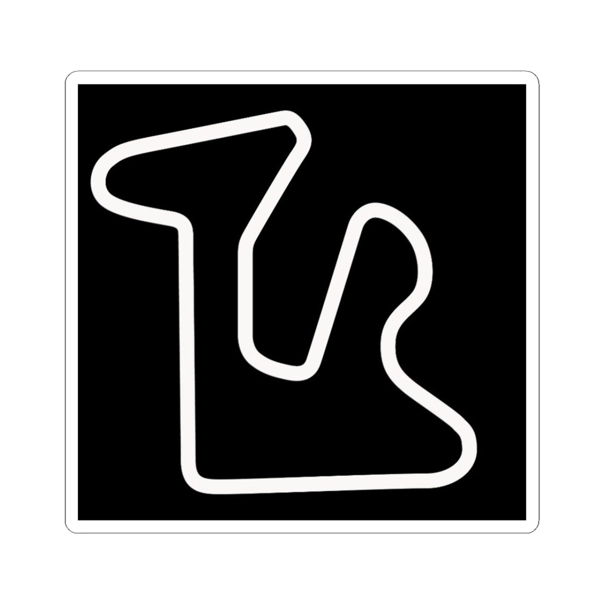 Gingerman Race Track -Cut Stickers | Stylish Car Decal