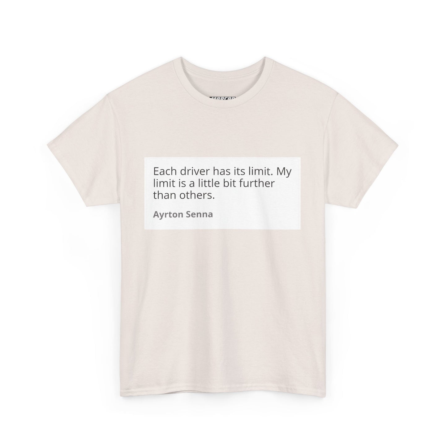 Ayrton Senna Inspirational Quote Tee - Unisex Heavy Cotton Shirt for Racing Enthusiasts