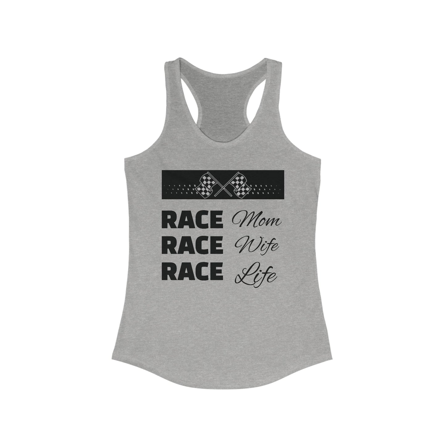 [NEW] Race Mom-Wife-Life Racerback Tank - Perfect for Racing Fans & Celebrations