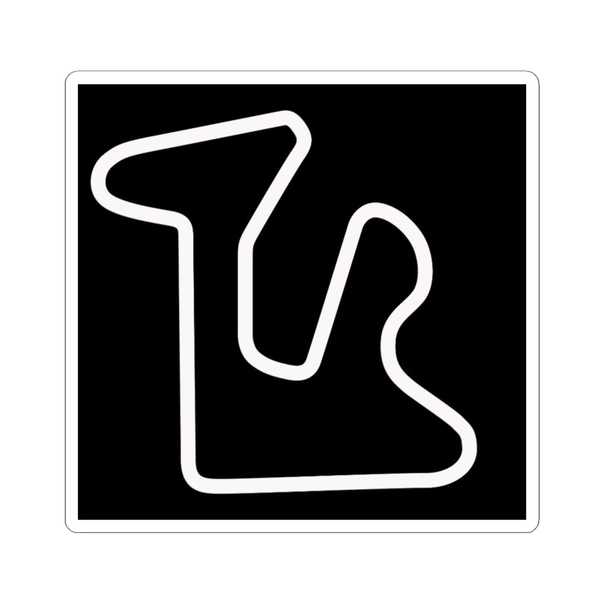 Gingerman Race Track -Cut Stickers | Stylish Car Decal