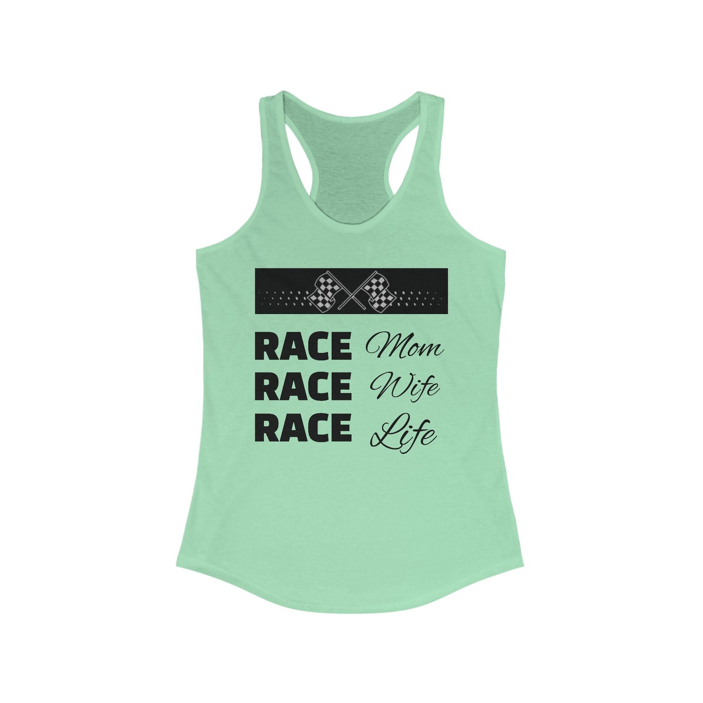 [NEW] Race Mom-Wife-Life Racerback Tank - Perfect for Racing Fans & Celebrations