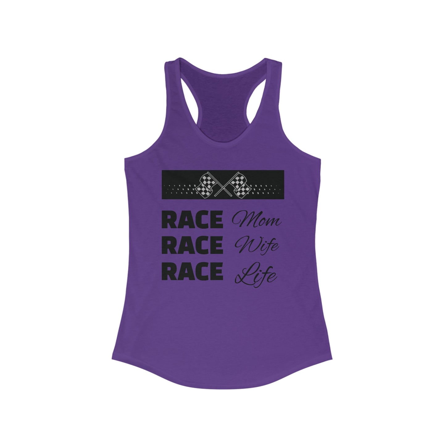 [NEW] Race Mom-Wife-Life Racerback Tank - Perfect for Racing Fans & Celebrations