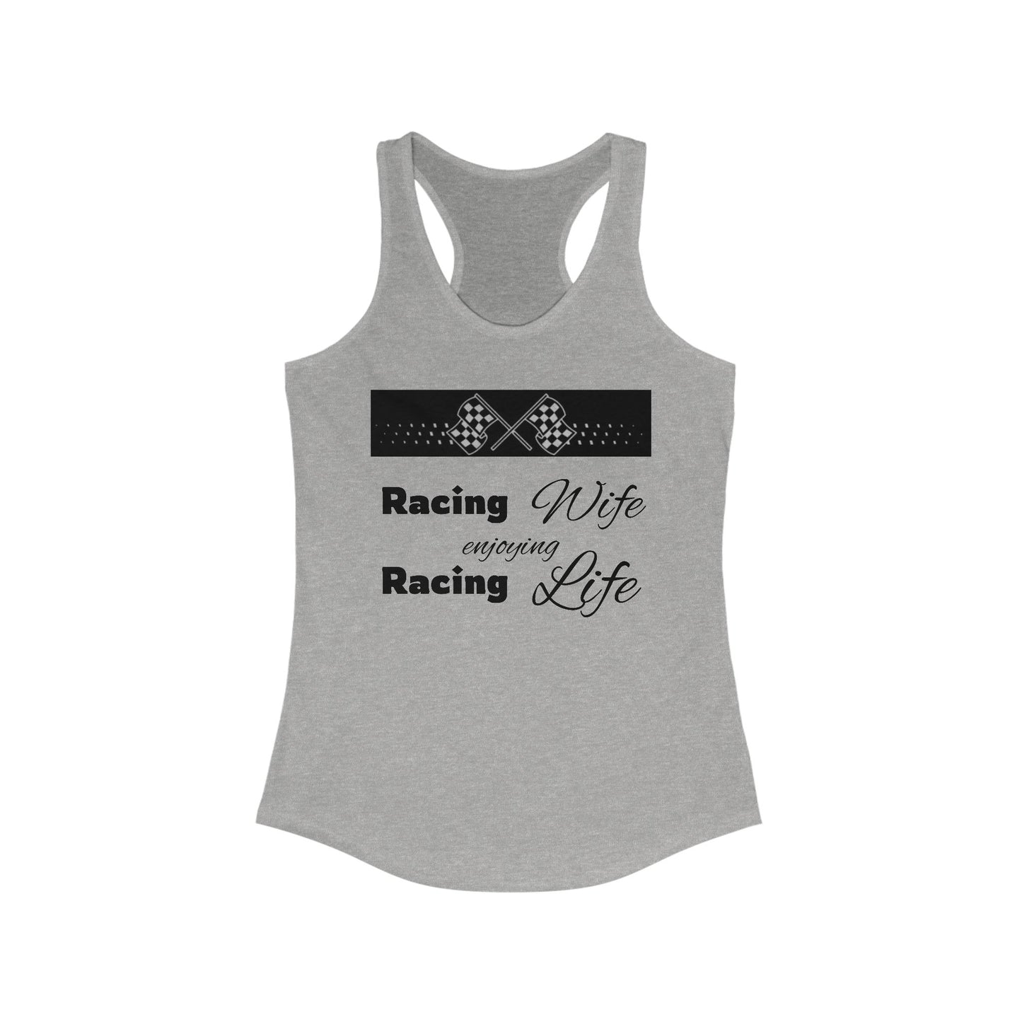 [NEW] Racing Wife enjoying Racing Life Racerback Tank - Perfect for Racing Fans & Celebrations